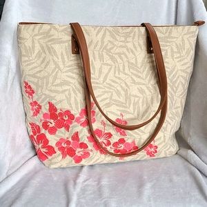 Canvas Floral Tote Bag